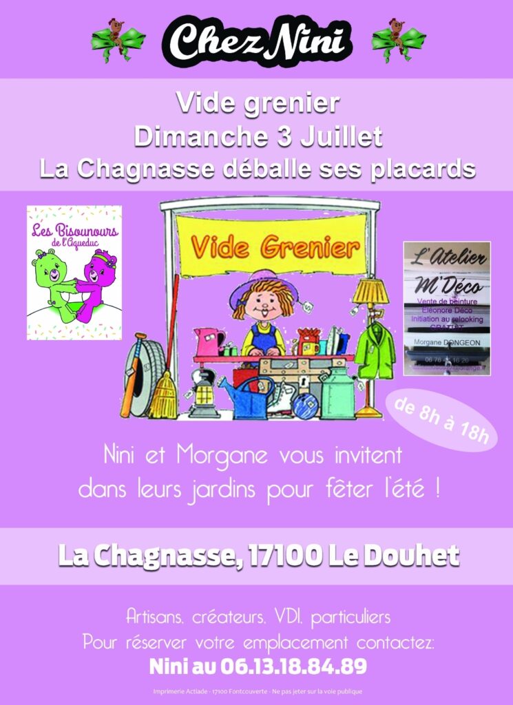 Vide grenier 2022 - Chez Nini - Le Douhet